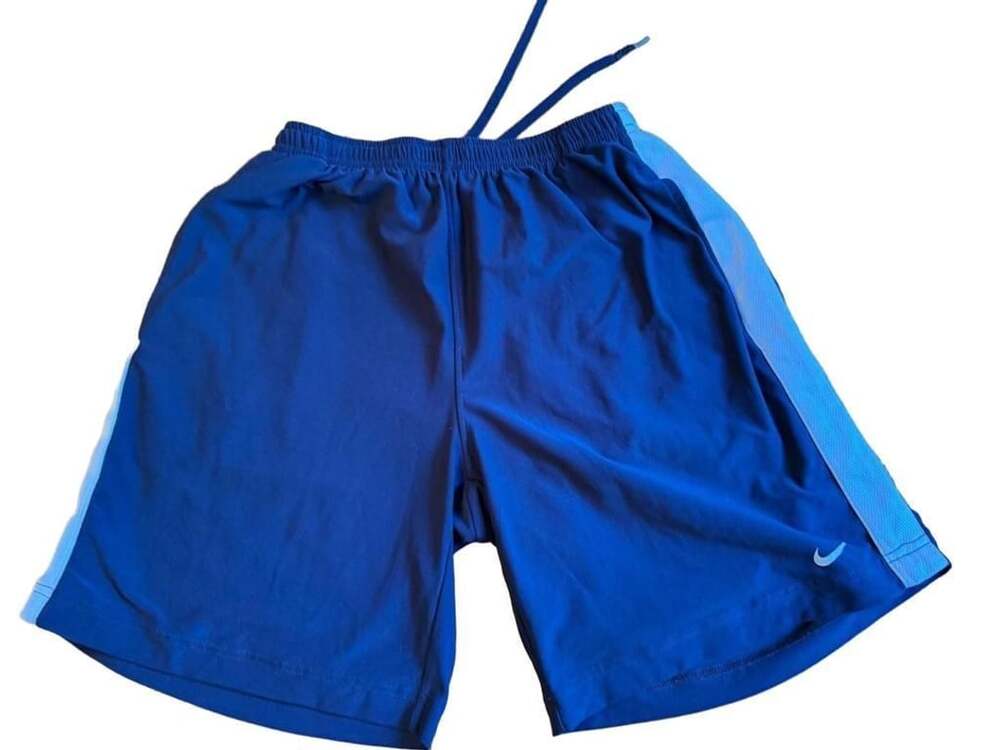 Nike Fit Dry Athletic Shorts Size M 10-12 Navy Blue b1543